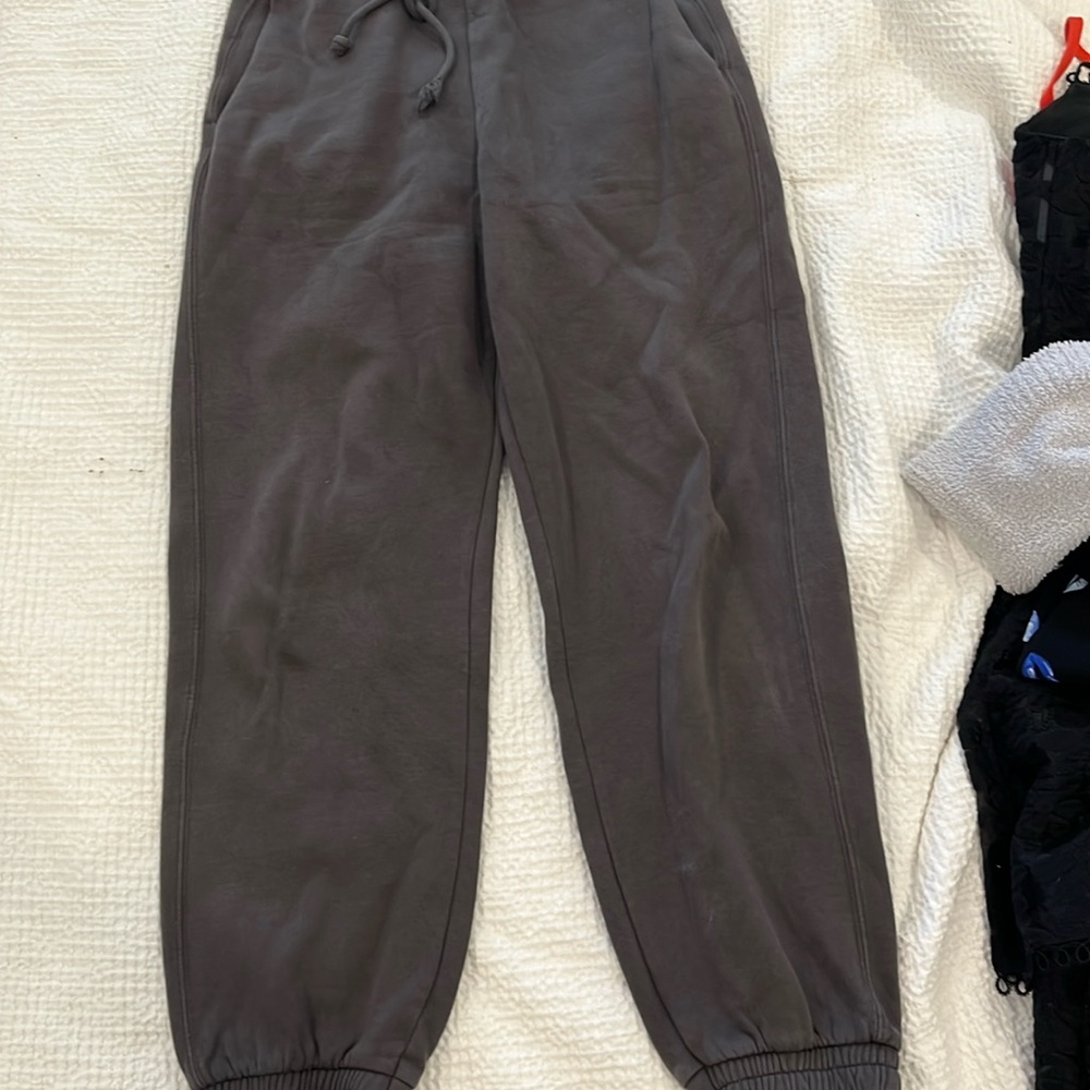 Olive green sweat pants